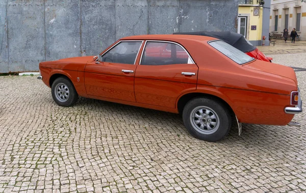 Ford Cortina Series Zaparkowany Faro Portugalia — Zdjęcie stockowe