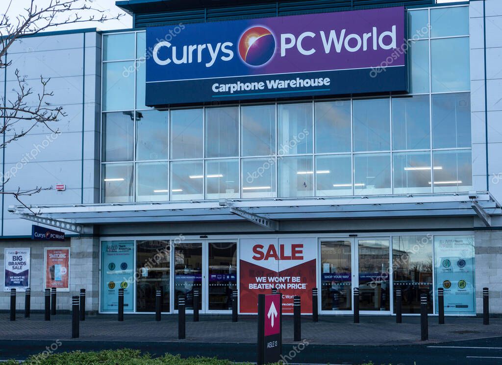 The Currys, PC World store in the Liffey Valley Retail Park in west Dublin, ireland.