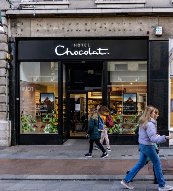 A branch of Hotel Chocolat, chocolate shop, in Henry Street, Dublin, Ireland. 