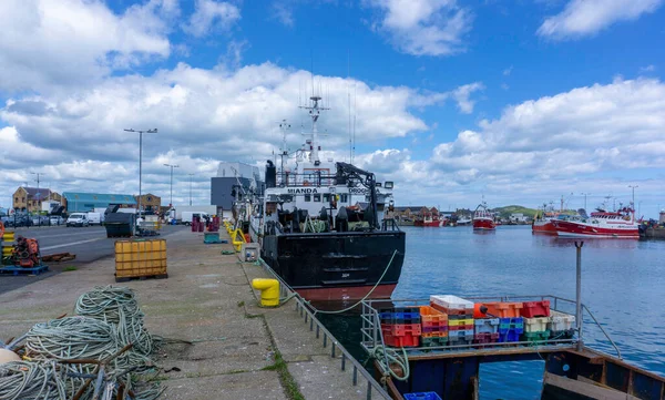 Rybářské Trawlery Howth Harbour Dublin Irsko Malá Rybářská Vesnice Předměstí — Stock fotografie