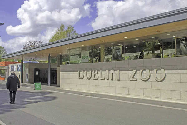Der Eingang Zum Dublin Zoo Phoenix Park Dublin Irland Wurde — Stockfoto