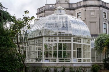 Batı Dublin, İrlanda 'daki Farmleigh House' da yeni yenilenen konservatuar. Ev aslında Edward Guinness 'e aitti, Lord Iveagh..