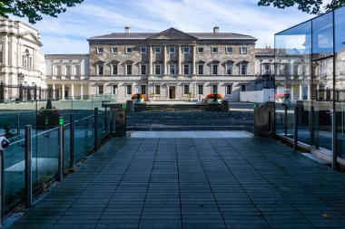  Leinster House, Kildare Street, Dublin,  the  seat of the Oireachtas, the parliament of Ireland., clipart