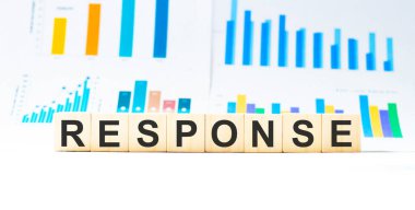 Tahta yapı taşlarından yapılmış bir söz.