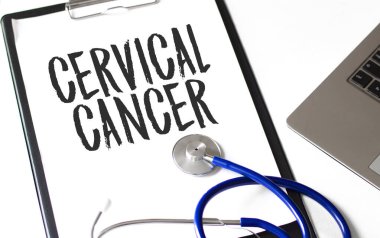 Kağıt üzerinde kelime kanseri, tıbbi konsept.