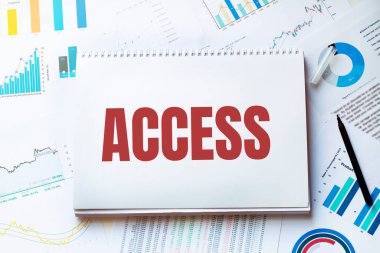 ACCESS metin ile Araçlar ve Notlar Not Defteri, konsept