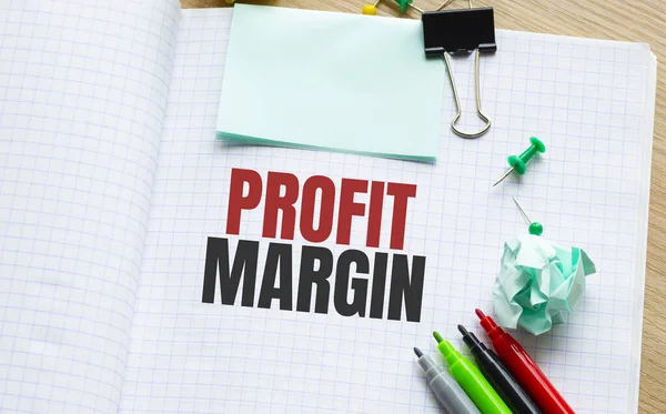 PROFIT MARGIN hakkında Araçlar ve Notlar içeren Not Defteri