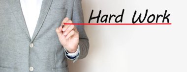 El yazısı yazması. İşaretli, kavramsal sert çalışma.