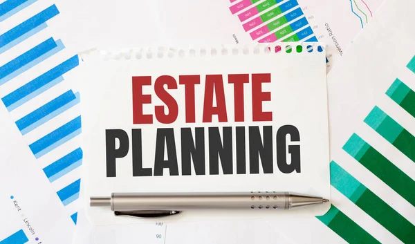 Metin Emlak Planlama Kartı. Diyagram ve beyaz arkaplan