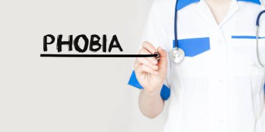 Doktor mesaj fobisi, işaretleyici, tıbbi konsept ile