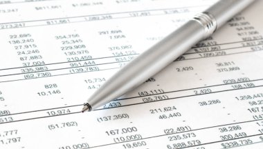Finansal evraklar. İş konsepti. Kullanılabilir mali