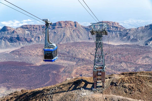 Arka Planda Volkanik Taştan Yapılmış Karakteristik Bir Vadisi Olan Teide Stok Resim