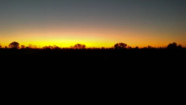 Zonsondergang Landschap Close Foto Grafiek — Stockfoto