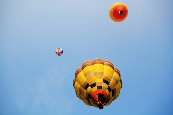 Chiangrai Thailand February 2016 Coloful Balloons Free Flying Atmosphere Blue — 图库照片