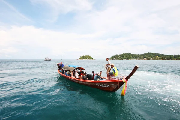 Satun Thailand Maj 2012 Trä Tradition Longe Tail Båt För — Stockfoto
