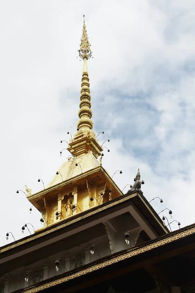 Pagode Dorée Naga Dans Temple Thaïlande — Photo