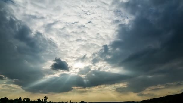 Die Bewegung Der Wolken Himmel Bildschirmschoner — Stockvideo