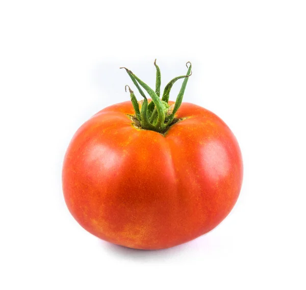 Tomates Rouges Isolées Sur Fond Blanc — Photo