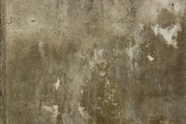 Eski kirli doku, gri beton duvar