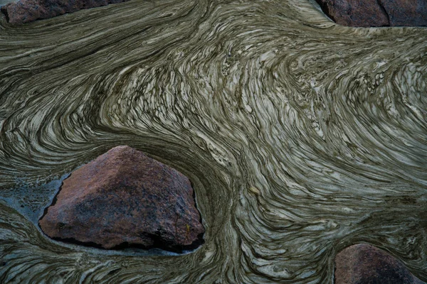 Espuma Rio Ilustração Abstrata Superfície Água — Fotografia de Stock