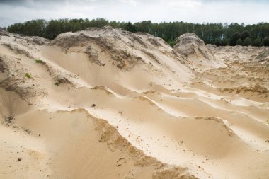 Kum ocağı. Doku. Üretim izleri.