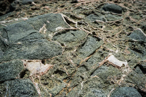 Colorful Rock Texture Natural Cracks Void — Stock Photo, Image