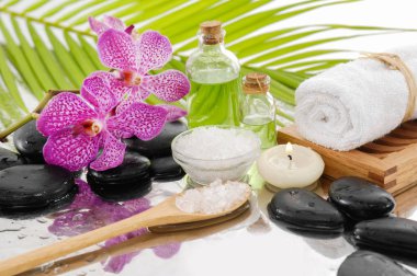 Tropikal spa ayarı natürmort 