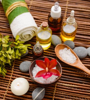 Bambu hasır tropikal ayarı