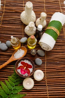 Bambu hasır tropikal ayarı