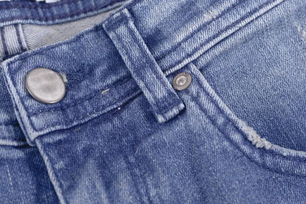 Mavi Jeans Closeup Ayrıntılar — Stok fotoğraf
