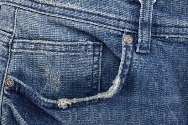 Details Van Blue Jeans — Stockfoto