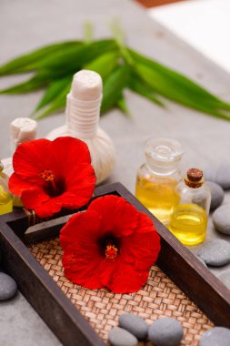 Kaplıca tedavisi ve ürün tropikal spa için,