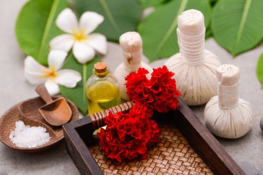 Kaplıca tedavisi ve ürün tropikal spa için,