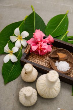 Kaplıca tedavisi ve ürün tropikal spa için,