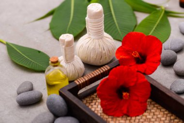 Kaplıca tedavisi ve ürün tropikal spa için,