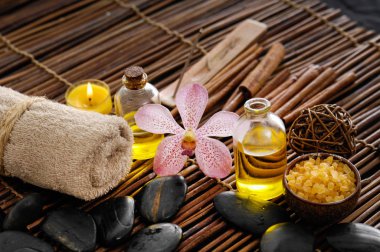 Spa merkezi ve sağlık kompozisyonu