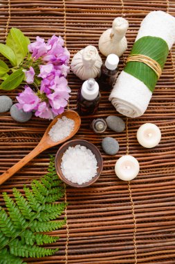 Güzel spa tropikal kompozisyon mat