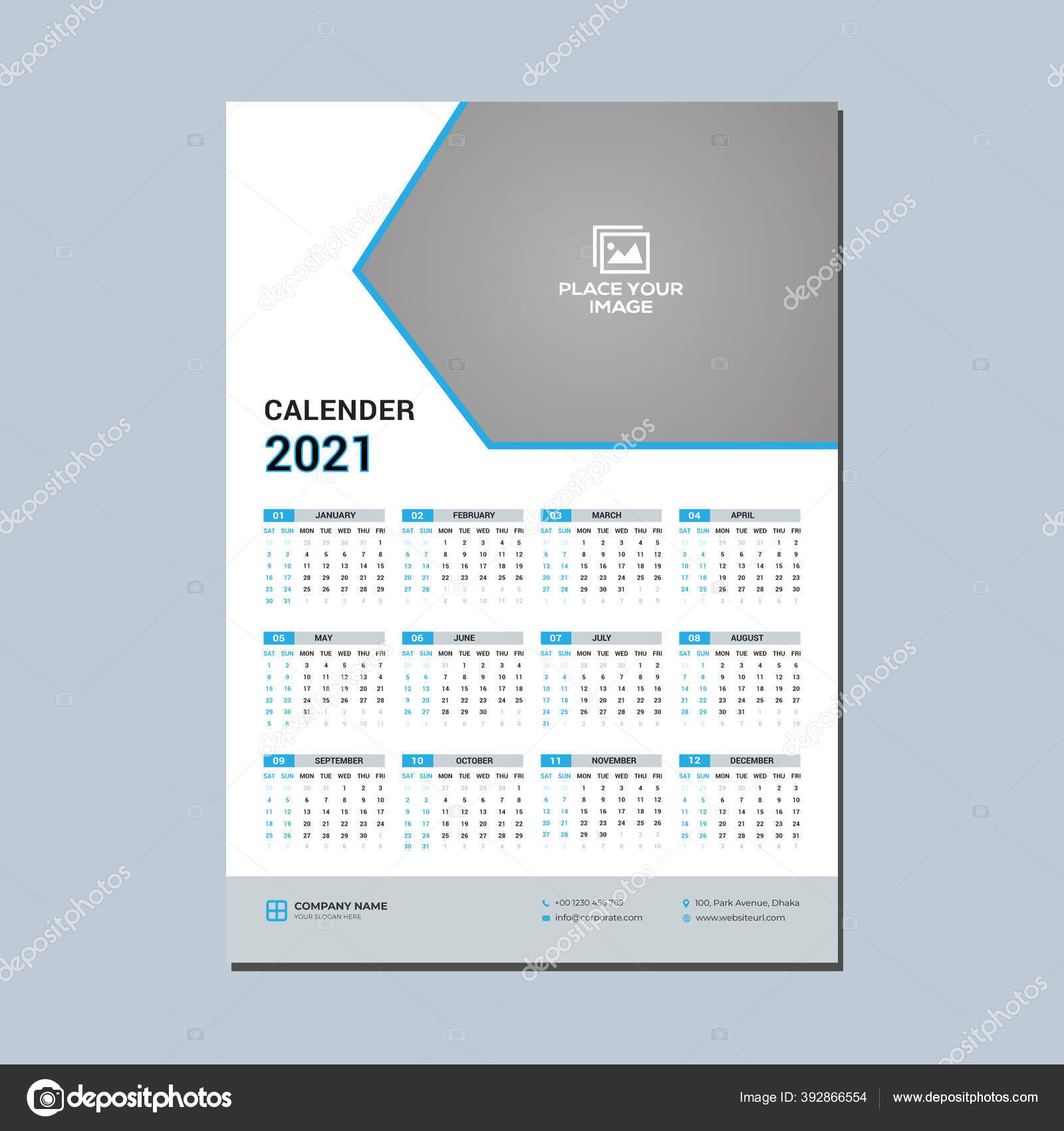 One Page Wall Calendar Design 2021 Wall Calendar Design 2021 Stock Vector C Almahadi 392866554 2021 may designs wall calendar