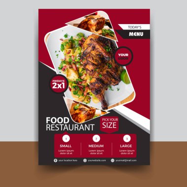 Gıda Restoranı Flyer Şablonu