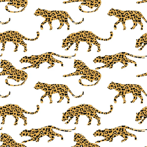 Soyut hayvan siluetleriyle kusursuz egzotik desenler.