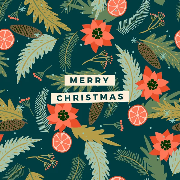 Noel ve Mutlu Yıllar illüstrasyonları. Moda retro biçimi. — Stok Vektör