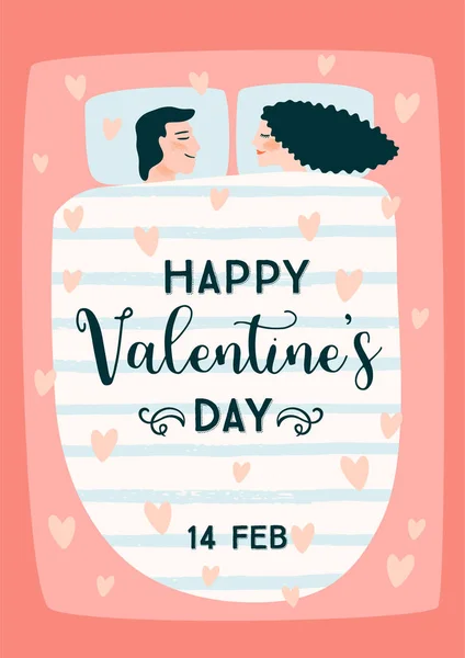 Romantische afbeelding met mensen. Vector ontwerpconcept voor Valentijnsdag en andere gebruikers. — Stockvector