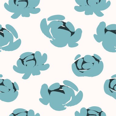 Çiçeksel, soyut, pürüzsüz desen. Farklı surfaslar için vektör tasarımı.