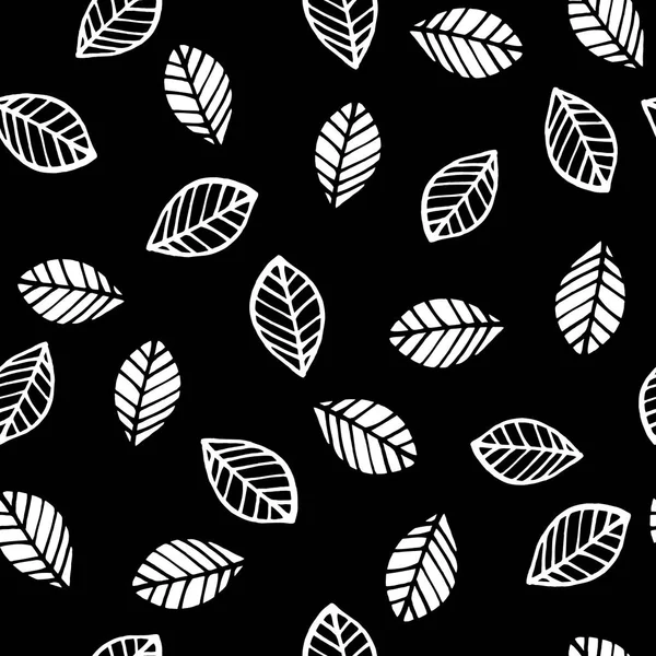 Soyut çiçek seamless modeli ile bırakır. Trendy el çizilmiş dokuları.