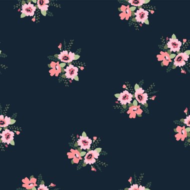 Çiçeksel, soyut, pürüzsüz desen. Farklı surfaslar için vektör tasarımı.