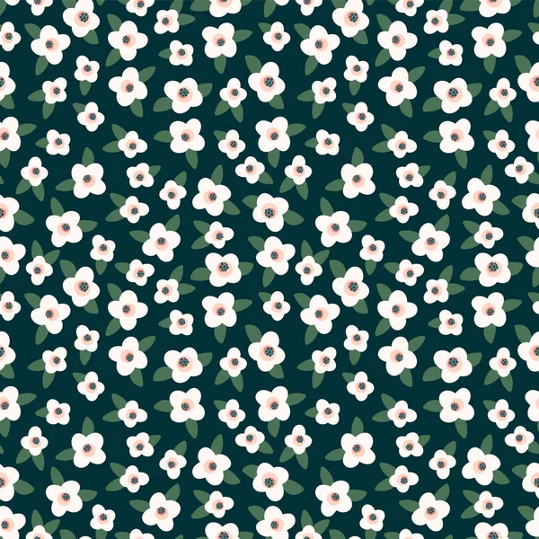 Motif floral sans couture. Conception vectorielle pour papier, couverture, tissu, décoration intérieure — Image vectorielle