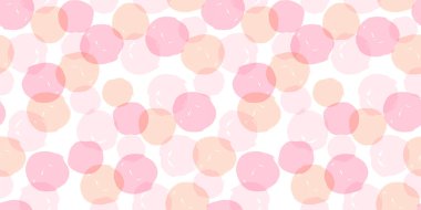 Daireler ile soyut geometrik dikişsiz desen. Vektör