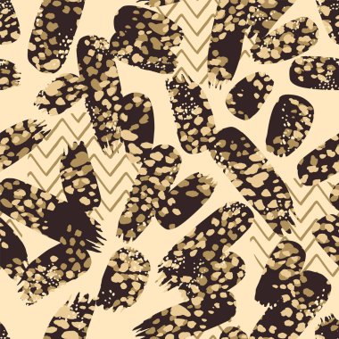 İğrenç hayvan izi. Vektör sorunsuz arka plan. Tasarım şablonu