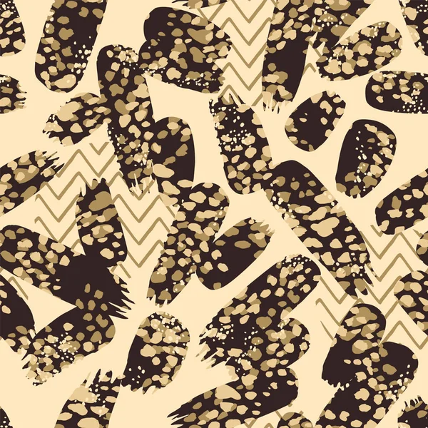 İğrenç hayvan izi. Vektör sorunsuz arka plan. Tasarım şablonu