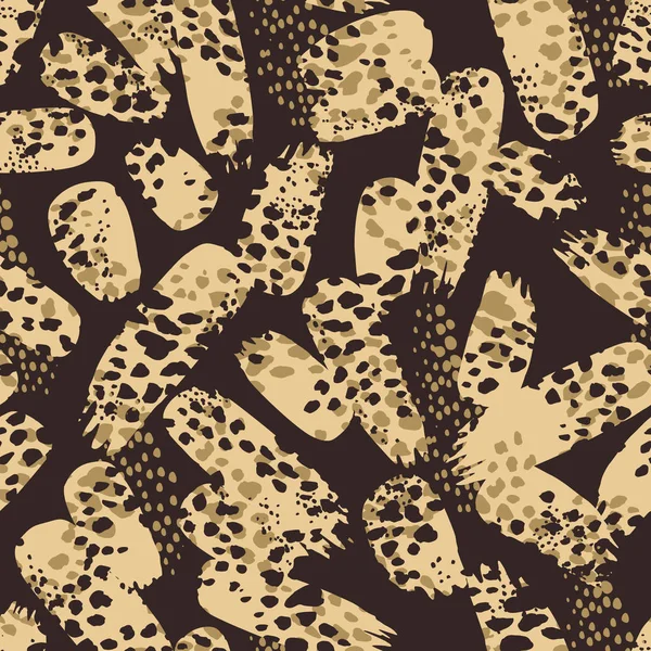 Animal print abstrato. Fundo sem costura vetorial. Modelo de projeto — Vetor de Stock